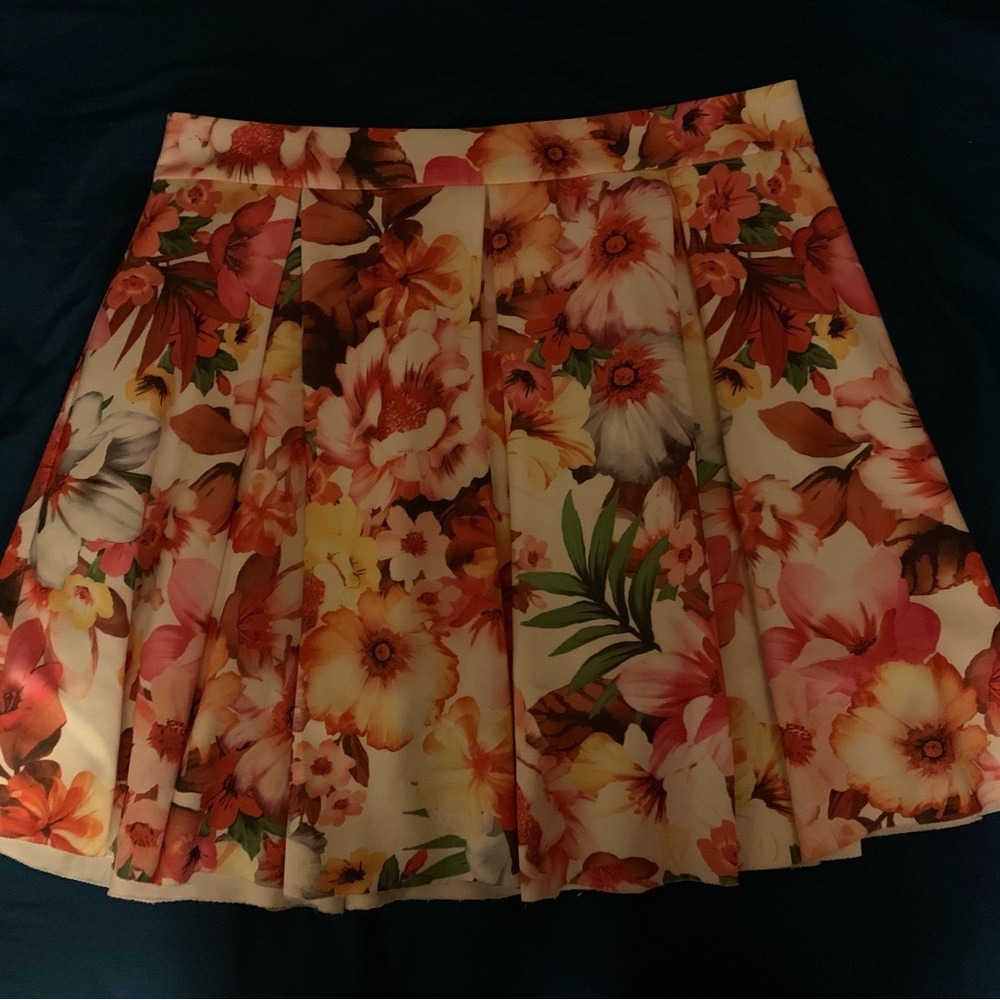 floral skirt